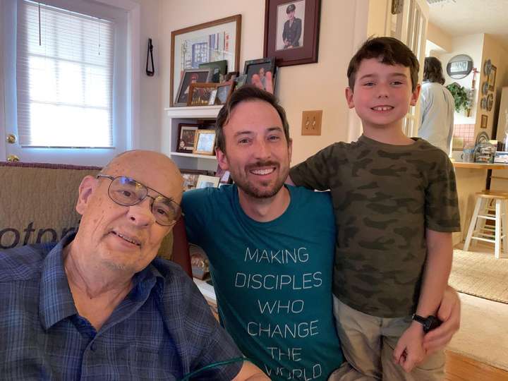 Dan, son, and grandson together.